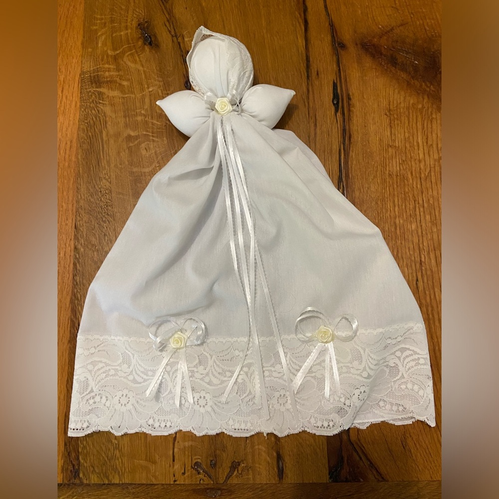 Handmade Exquisite Doll, Beautiful White Lace & Ribbon & Bows, Perfect Gift